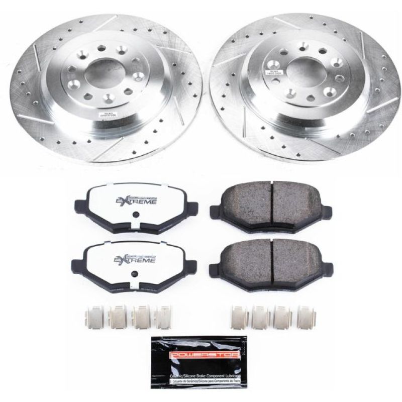 PowerStop Power Stop 11-15 Ford Edge Rear Z36 Truck & Tow Brake Kit - Brakes Rotors Pads