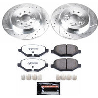 PowerStop Power Stop 11-15 Ford Edge Rear Z36 Truck & Tow Brake Kit - Brakes Rotors Pads