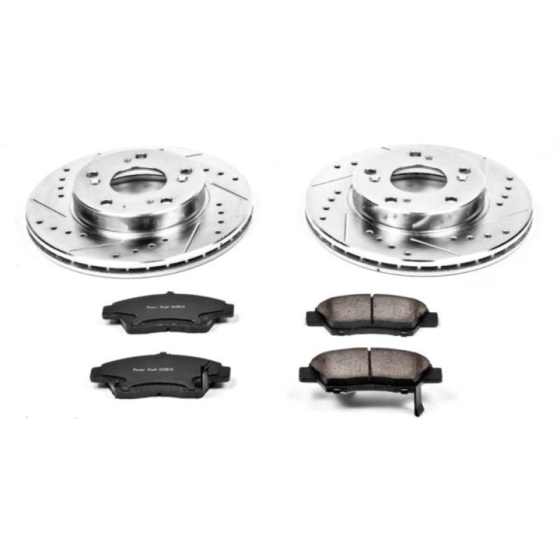 PowerStop Power Stop 11-15 Honda CR-Z Front Z23 Evolution Sport Brake Kit - Brakes Rotors & Pads
