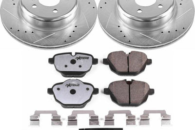 PowerStop Power Stop 11-16 BMW 528i Rear Z26 Street Warrior Brake Kit - Brakes Rotors & Pads