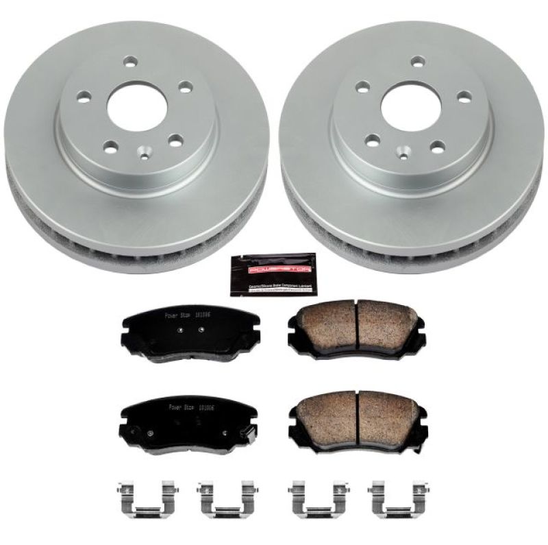 PowerStop Power Stop 11-16 Buick LaCrosse Front Z17 Evolution Geomet Coated Brake Kit - Brakes Rotors & Pads