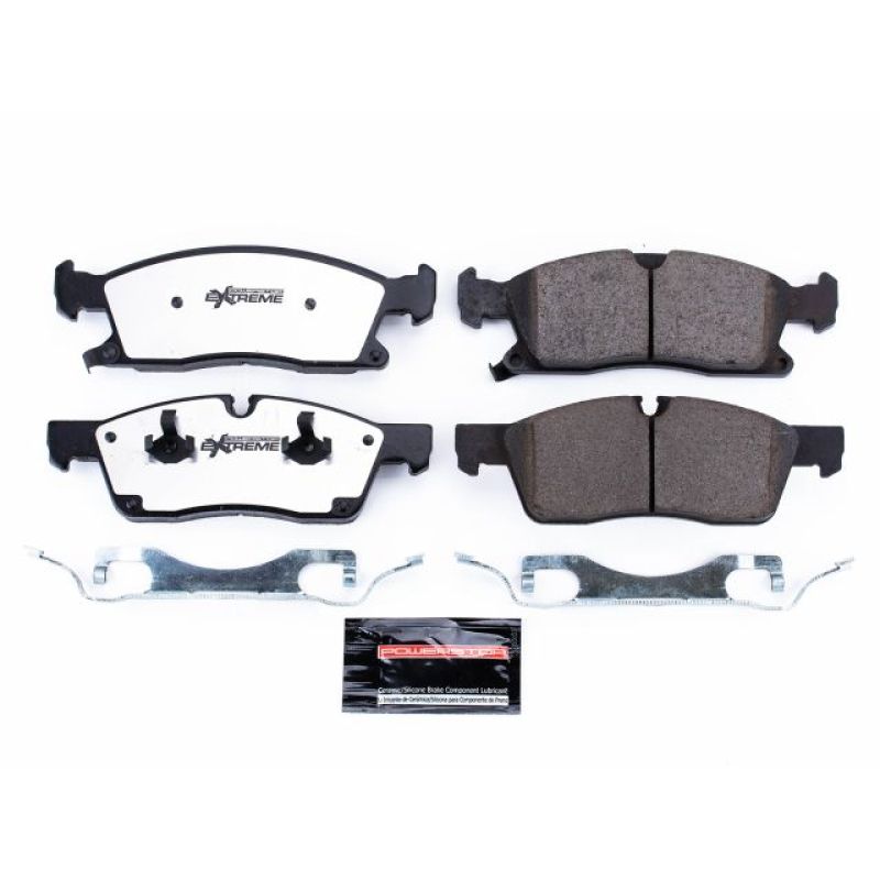 PowerStop Power Stop 11-16 Dodge Durango Front Z36 Truck & Tow Brake Pads w/Hardware - Brakes Rotors