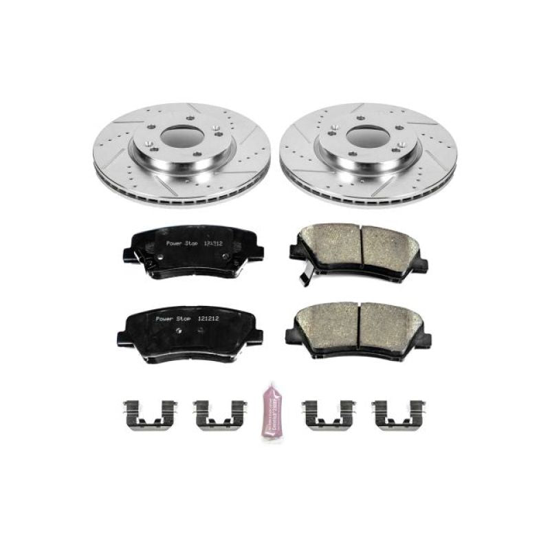 PowerStop Power Stop 11-16 Hyundai Elantra Front Z23 Evolution Sport Brake Kit - Brakes Rotors & Pads