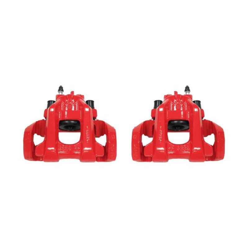 PowerStop Power Stop 11-17 Dodge Durango Rear Red Calipers w/Brackets - Pair - Brakes Rotors & Pads