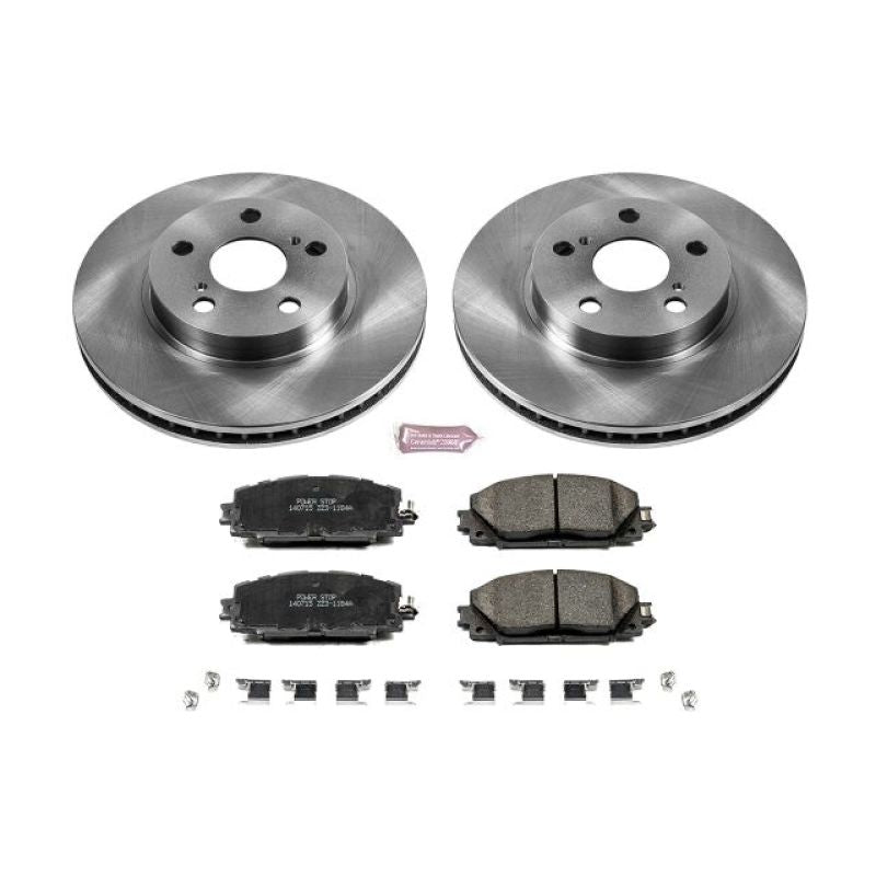 PowerStop Power Stop 11-17 Lexus CT200h Front Autospecialty Brake Kit - Brakes Rotors & Pads