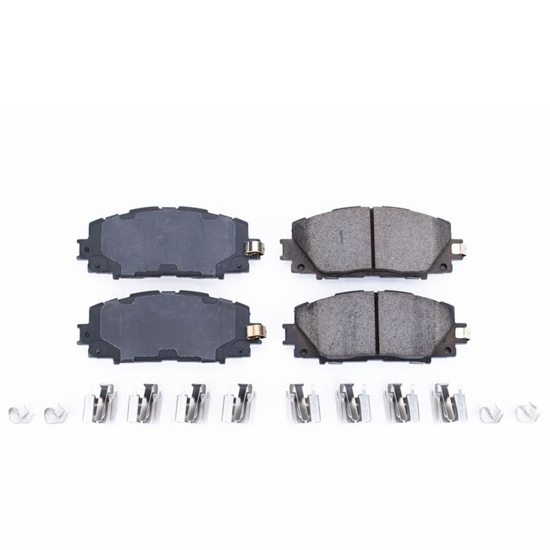 PowerStop Power Stop 11-17 Lexus CT200h Front Z17 Evolution Ceramic Brake Pads w/Hardware - Brakes Rotors &