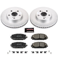 PowerStop Power Stop 11-17 Lexus CT200h Front Z17 Evolution Geomet Coated Brake Kit - Brakes Rotors & Pads