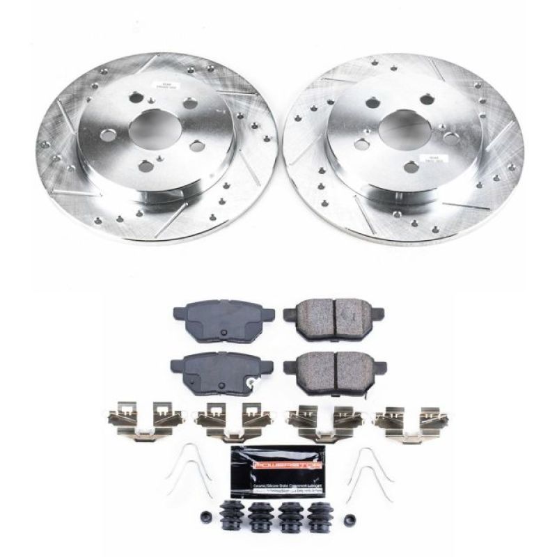 PowerStop Power Stop 11-17 Lexus CT200h Rear Z23 Evolution Sport Brake Kit - Brakes Rotors & Pads