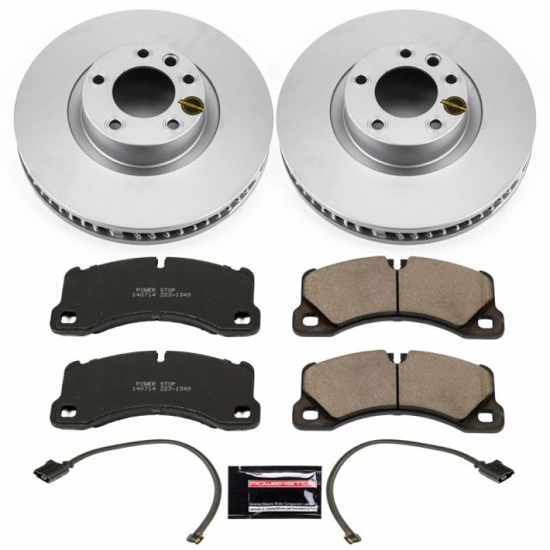 PowerStop Power Stop 11-18 Porsche Cayenne Front Z23 Evolution Sport Coated Brake Kit - Brakes Rotors & Pads
