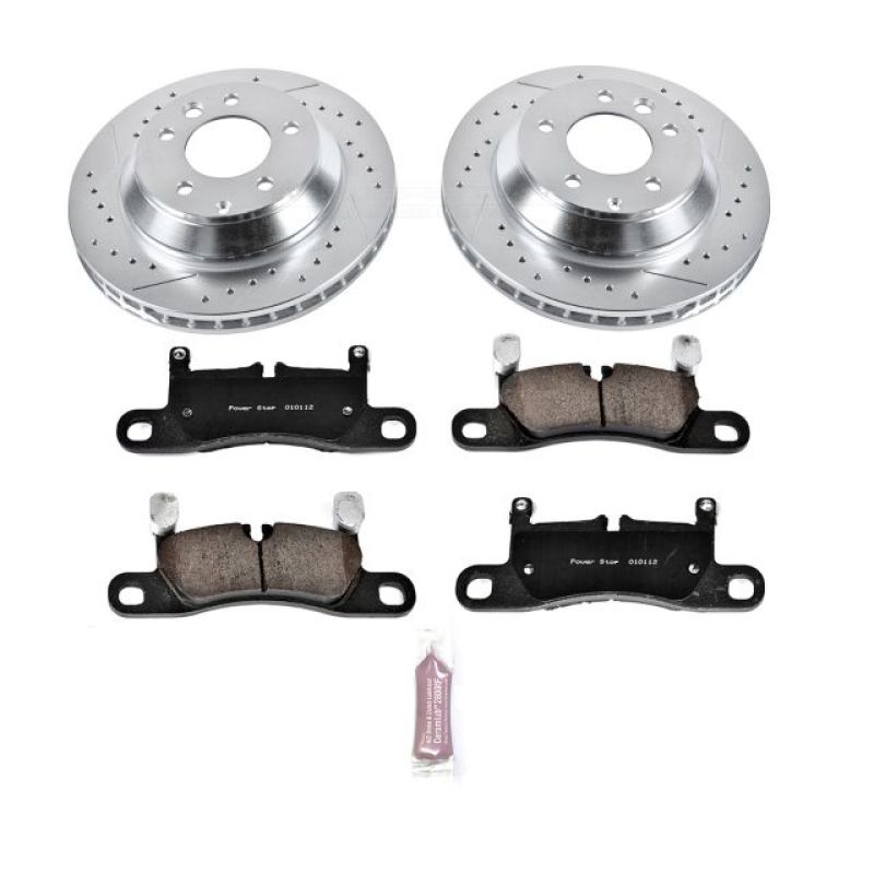 PowerStop Power Stop 11-18 Porsche Cayenne Rear Z23 Evolution Sport Brake Kit - Brakes Rotors & Pads