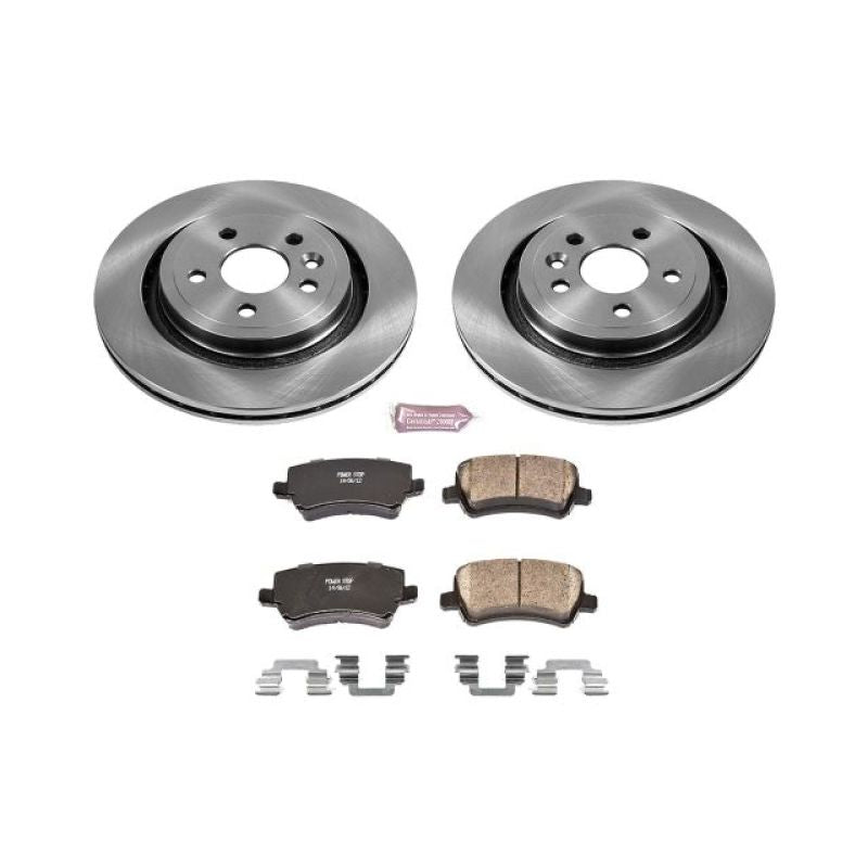 PowerStop Power Stop 11-18 Volvo S60 Rear Autospecialty Brake Kit - Brakes Rotors & Pads