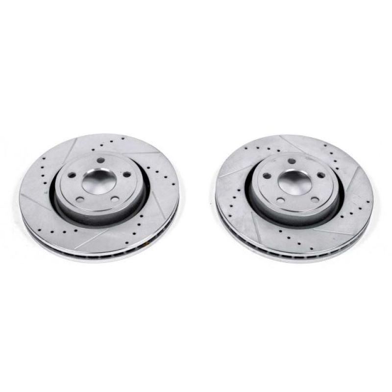 PowerStop Power Stop 11-19 Dodge Durango Front Evolution Drilled & Slotted Rotors - Pair - Brakes Pads