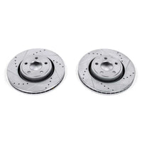 PowerStop Power Stop 11-19 Dodge Durango Front Evolution Drilled & Slotted Rotors - Pair - Brakes Pads