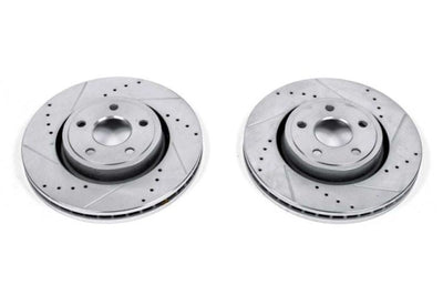PowerStop Power Stop 11-19 Dodge Durango Front Evolution Drilled & Slotted Rotors - Pair - Brakes Pads