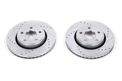 PowerStop Power Stop 11-19 Dodge Durango Front Evolution Drilled & Slotted Rotors - Pair - Brakes Pads