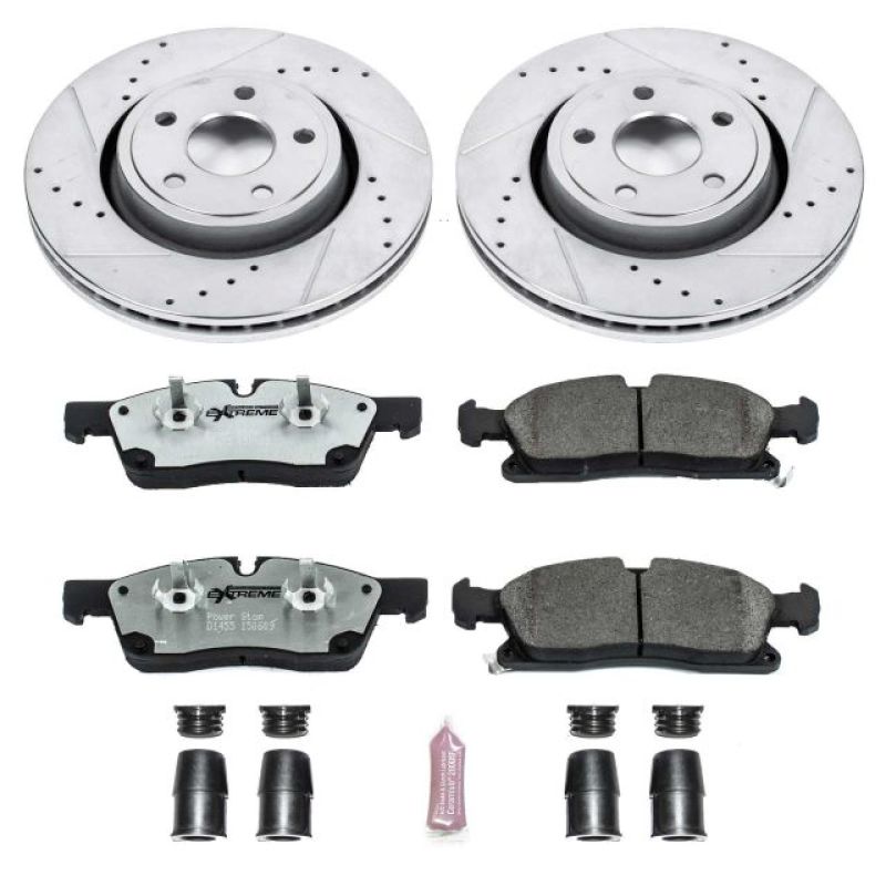 PowerStop Power Stop 11-19 Dodge Durango Front Z26 Street Warrior Brake Kit - Brakes Rotors & Pads
