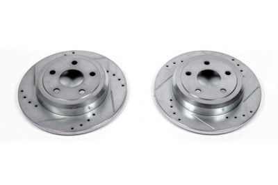 PowerStop Power Stop 11-19 Dodge Durango Rear Evolution Drilled & Slotted Rotors - Pair - Brakes Pads