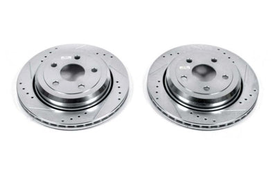 PowerStop Power Stop 11-19 Dodge Durango Rear Evolution Drilled & Slotted Rotors - Pair - Brakes Pads