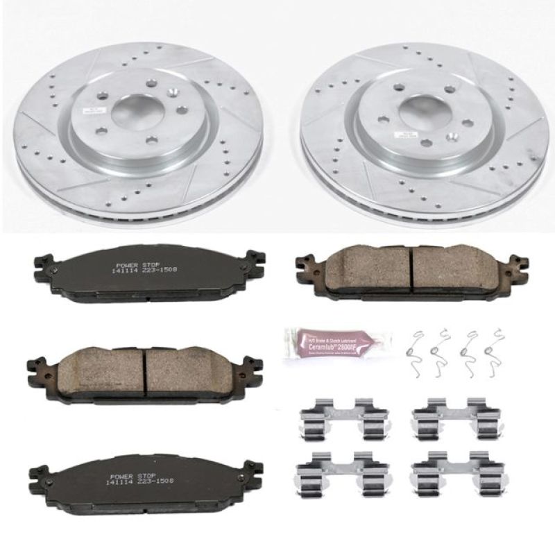 PowerStop Power Stop 11-19 Ford Explorer Front Z23 Evolution Sport Brake Kit - Brakes Rotors & Pads