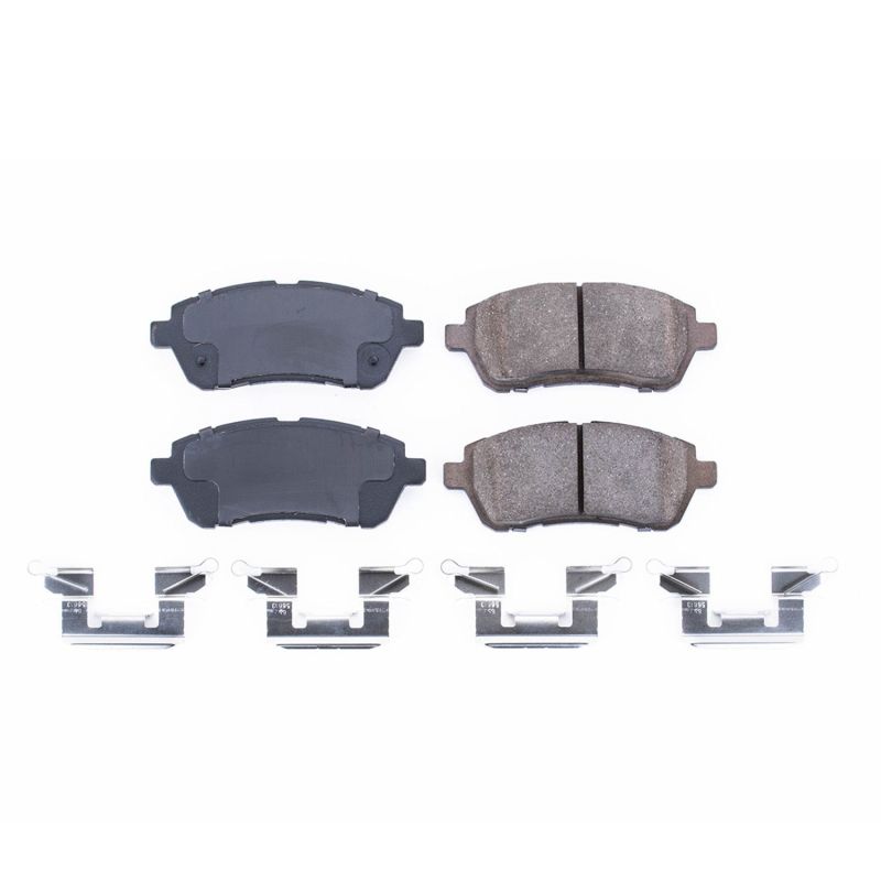 PowerStop Power Stop 11-19 Ford Fiesta Front Z17 Evolution Ceramic Brake Pads w/Hardware - Brakes Rotors &