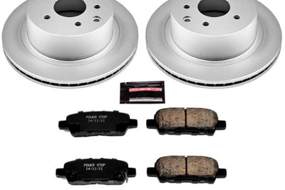 PowerStop Power Stop 11-19 Nissan Leaf Rear Z17 Evolution Geomet Coated Brake Kit - Brakes Rotors & Pads