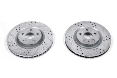 PowerStop Power Stop 12-13 Buick Regal Front Evolution Drilled & Slotted Rotors - Pair - Brakes Pads