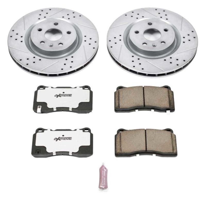 PowerStop Power Stop 12-13 Buick Regal Front Z26 Street Warrior Brake Kit - Brakes Rotors & Pads