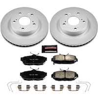 PowerStop Power Stop 12-15 Honda Civic Front Z17 Evolution Geomet Coated Brake Kit - Brakes Rotors & Pads