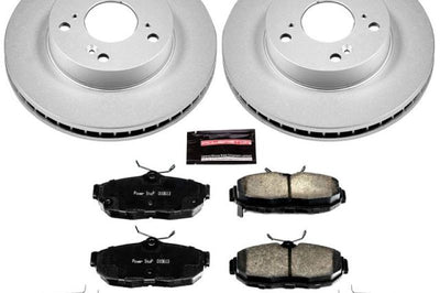 PowerStop Power Stop 12-15 Honda Civic Front Z17 Evolution Geomet Coated Brake Kit - Brakes Rotors & Pads