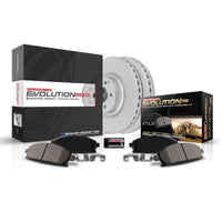 PowerStop Power Stop 12-15 Honda Civic Front Z17 Evolution Geomet Coated Brake Kit - Brakes Rotors & Pads