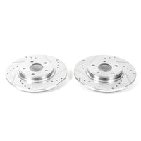 PowerStop Power Stop 12-16 Chrysler Town & Country Rear Evolution Drilled Slotted Rotors - Pair - Brakes Pads