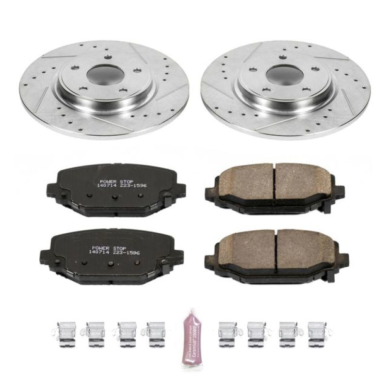 PowerStop Power Stop 12-16 Chrysler Town & Country Rear Z23 Evolution Sport Brake Kit - Brakes Rotors Pads