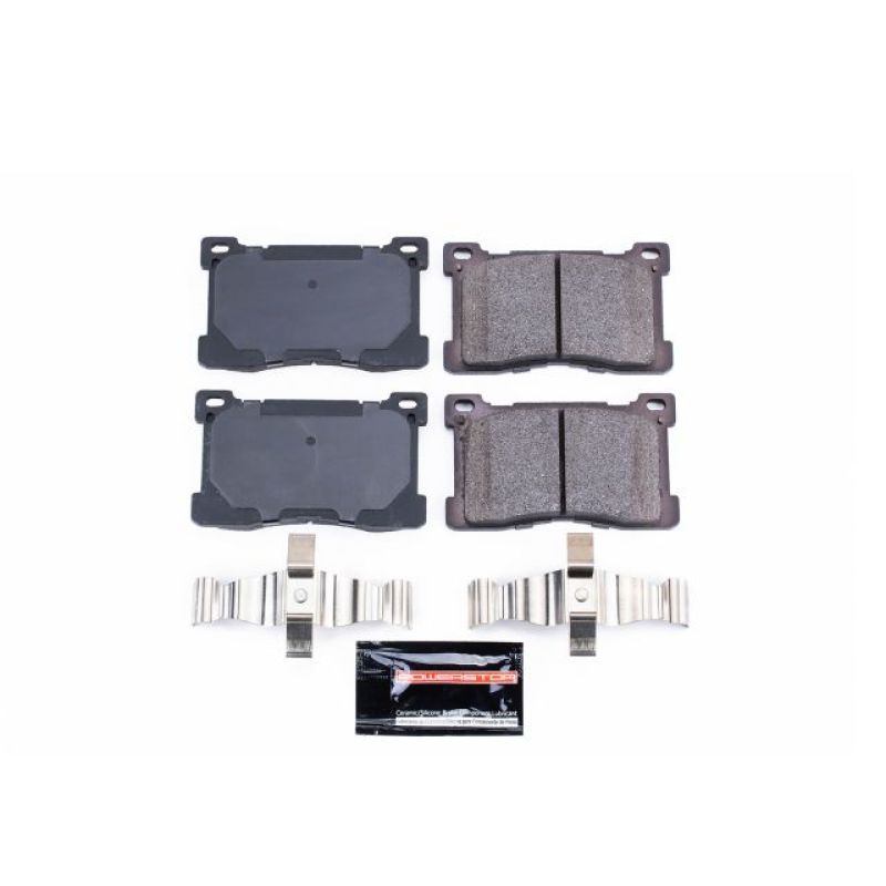 PowerStop Power Stop 12-16 Hyundai Equus Front Z23 Evolution Sport Brake Pads w/Hardware - Brakes Rotors &