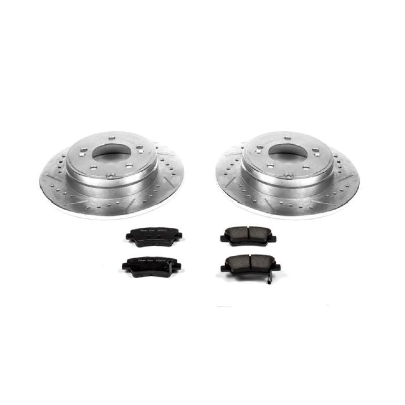 PowerStop Power Stop 12-17 Hyundai Azera Rear Z23 Evolution Sport Brake Kit - Brakes Rotors & Pads
