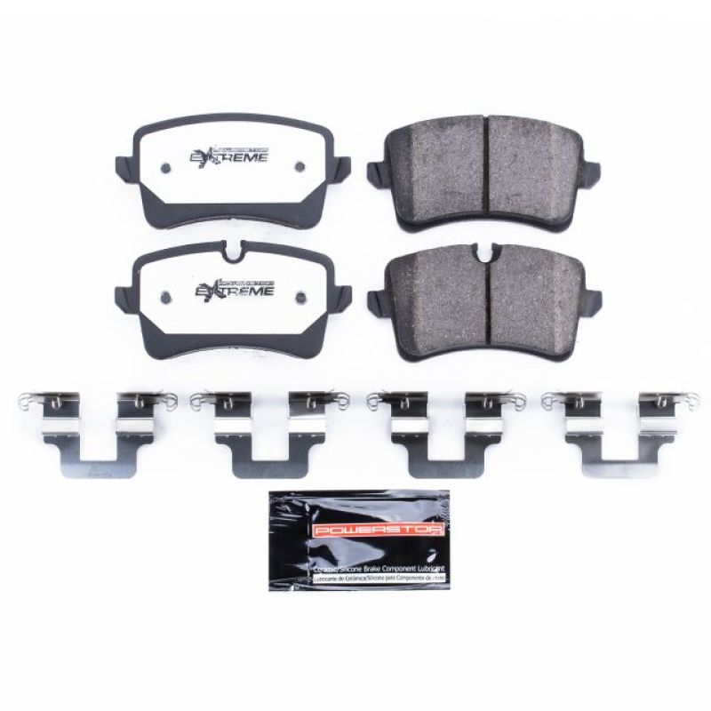 PowerStop Power Stop 12-18 Audi A6 Rear Z26 Extreme Street Brake Pads w/Hardware - Brakes Rotors &