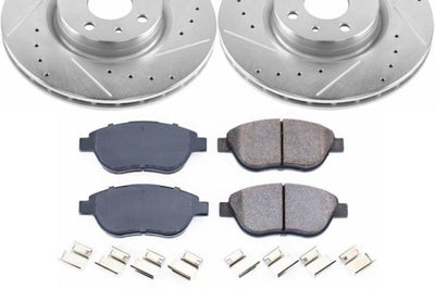 PowerStop Power Stop 12-18 Fiat 500 Front Z23 Evolution Sport Brake Kit - Brakes Rotors & Pads