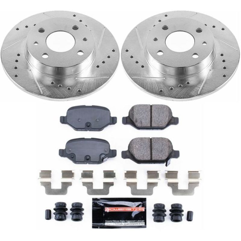 PowerStop Power Stop 12-18 Fiat 500 Rear Z23 Evolution Sport Brake Kit - Brakes Rotors & Pads