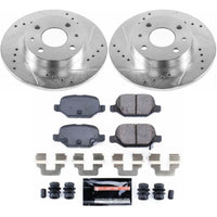PowerStop Power Stop 12-18 Fiat 500 Rear Z23 Evolution Sport Brake Kit - Brakes Rotors & Pads