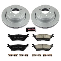 PowerStop Power Stop 12-18 Ford F-150 Rear Z17 Evolution Geomet Coated Brake Kit - Brakes Rotors & Pads