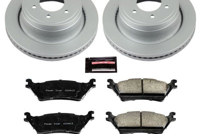 PowerStop Power Stop 12-18 Ford F-150 Rear Z17 Evolution Geomet Coated Brake Kit - Brakes Rotors & Pads