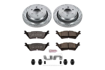 PowerStop Power Stop 12-18 Ford F-150 Rear Z36 Truck & Tow Brake Kit - Brakes Rotors Pads