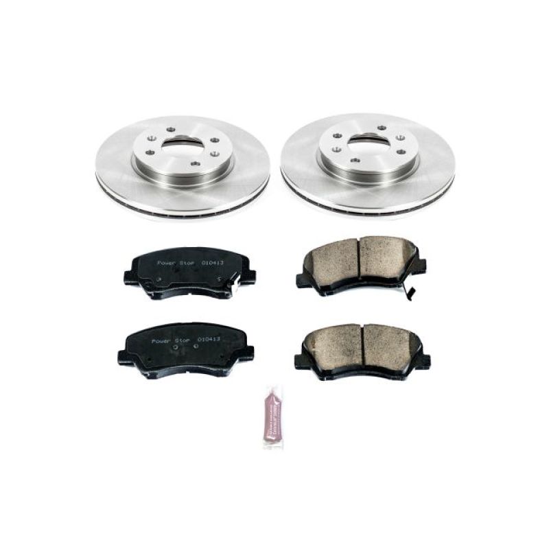 PowerStop Power Stop 12-18 Hyundai Accent Front Autospecialty Brake Kit - Brakes Rotors & Pads
