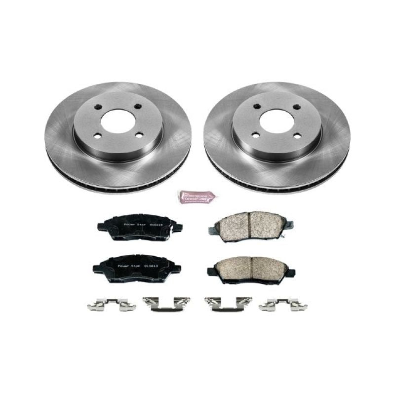 PowerStop Power Stop 12-18 Nissan Versa Front Autospecialty Brake Kit - Brakes Rotors & Pads