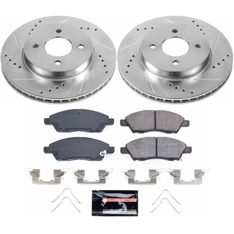 PowerStop Power Stop 12-18 Nissan Versa Front Z23 Evolution Sport Brake Kit - Brakes Rotors & Pads