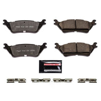 PowerStop Power Stop 12-19 Ford F-150 Rear Z36 Truck & Tow Brake Pads w/Hardware - Brakes Rotors