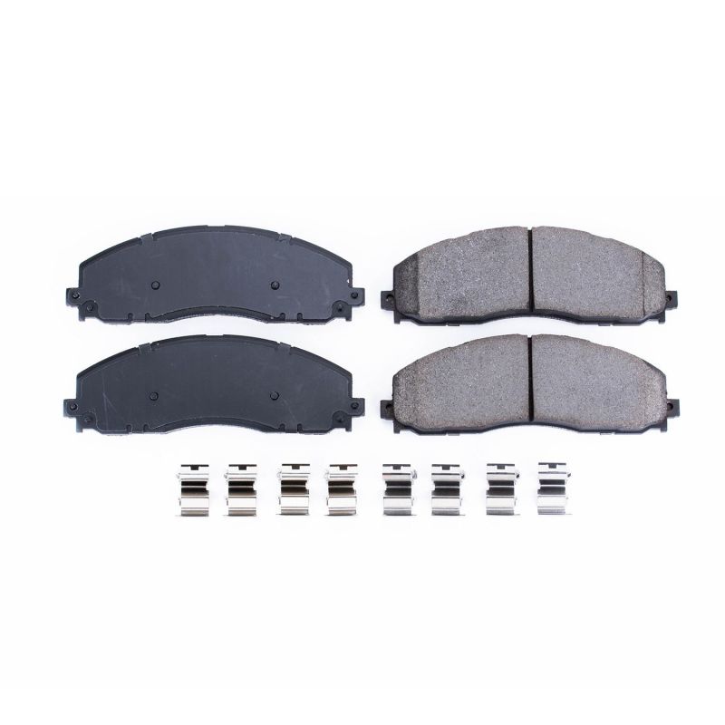 PowerStop Power Stop 12-19 Ford F-250 Super Duty Front Z17 Evolution Ceramic Brake Pads w/Hardware - Brakes Rotors &