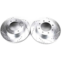 PowerStop Power Stop 12-19 Nissan NV1500 Front Evolution Drilled & Slotted Rotors - Pair - Brakes Pads