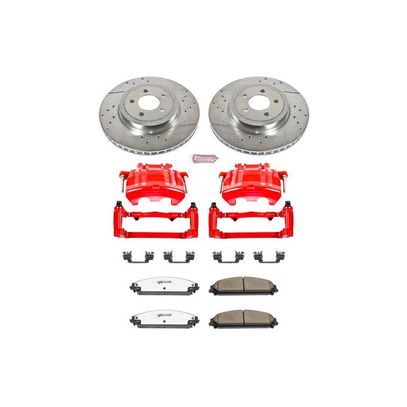 PowerStop Power Stop 12-20 Dodge Charger Front Z26 Street Kit w/Cals - Brakes Rotors & Pads