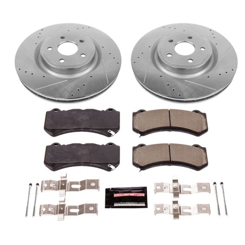 PowerStop Power Stop 12-20 Jeep Grand Cherokee Front Z23 Evolution Brake Kit - Brakes Rotors & Pads