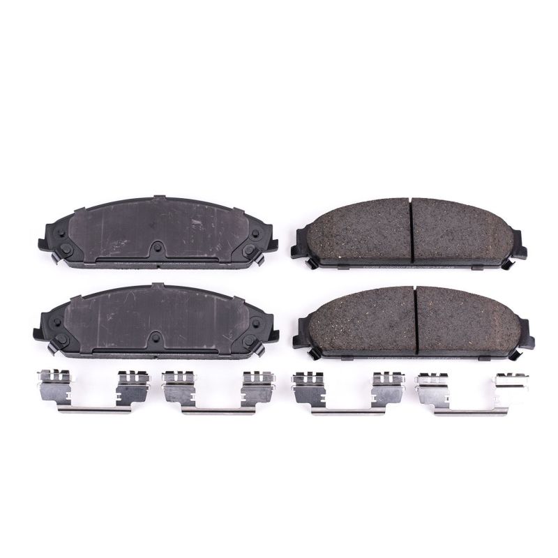 PowerStop Power Stop 13-14 Chrysler 200 Front Z17 Evolution Ceramic Brake Pads w/Hardware - Brakes Rotors &